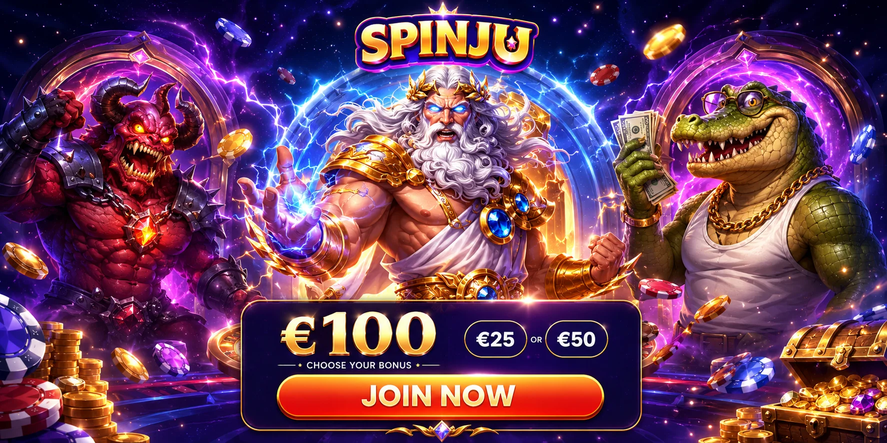 Spinju — home hero